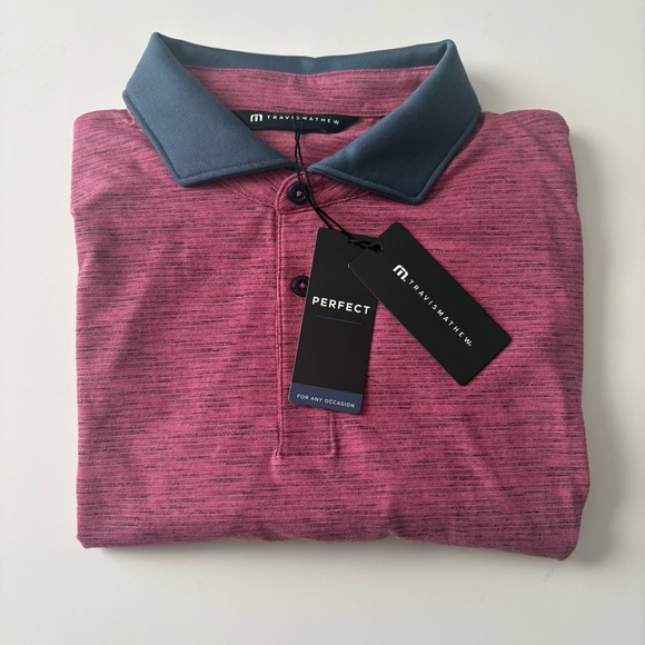 Men’s Travis Mathew Golf Common Interest Polo Shirt Large NWT MSRP $100 - Picture 3 of 8